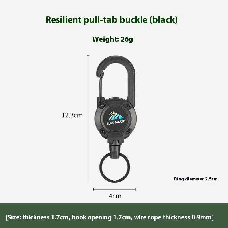 Outdoor Camping Tactical Easy Pull Retractable Buckle