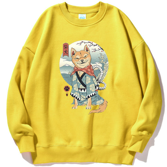 Cartoon print Japanese autumn sweatshirt