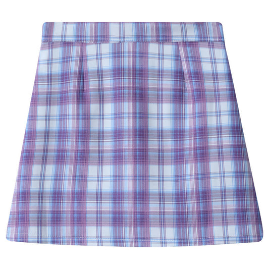 Summer ladies plaid skirt