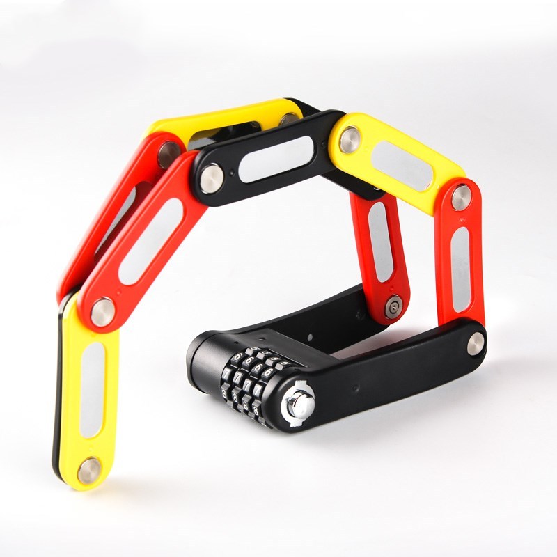 Mini password folding lock bicycle lock