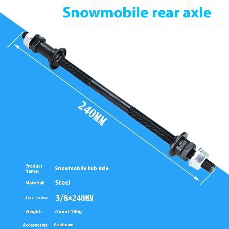 Mountain Bike Snowmobile A Rear Modified Solid Beam Axle