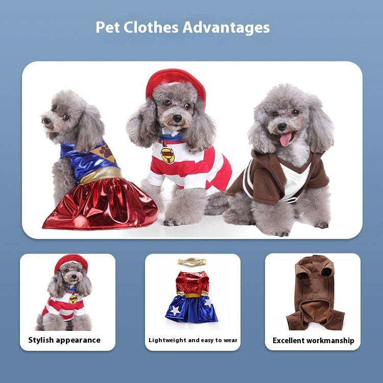 Holiday Pet Costume Clothes Suit