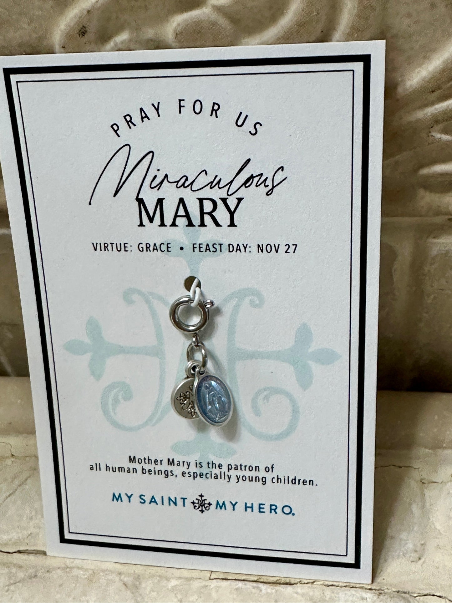 Miraculous Mary Medal Charm