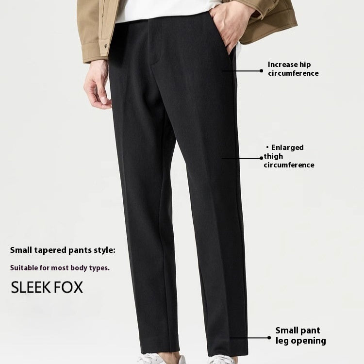 Autumn Wear Skinny Casual Draping All-matching Suit Pants