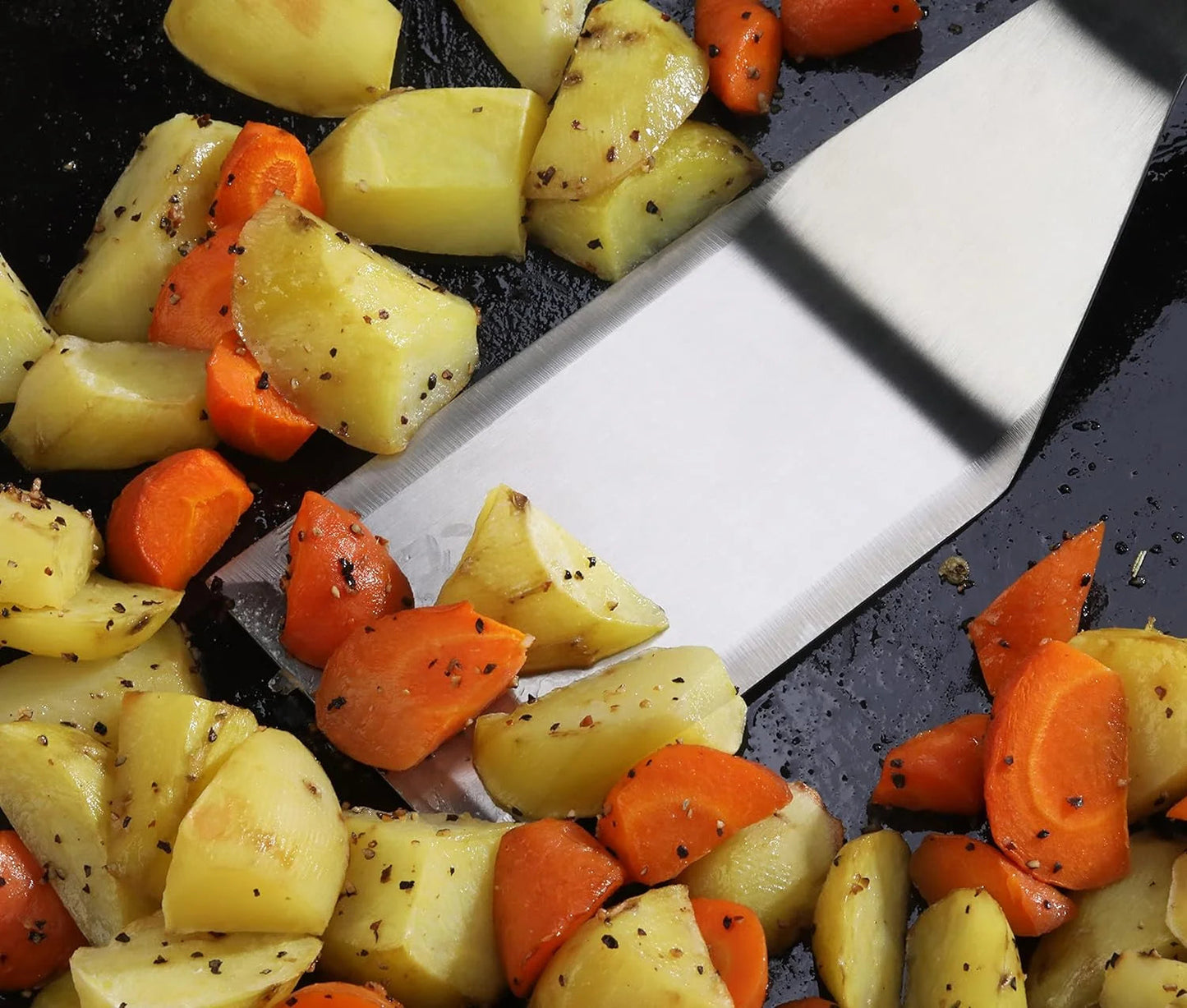 Fonteme Stainless Steel Hamburger Turner & Fish Spatula Set