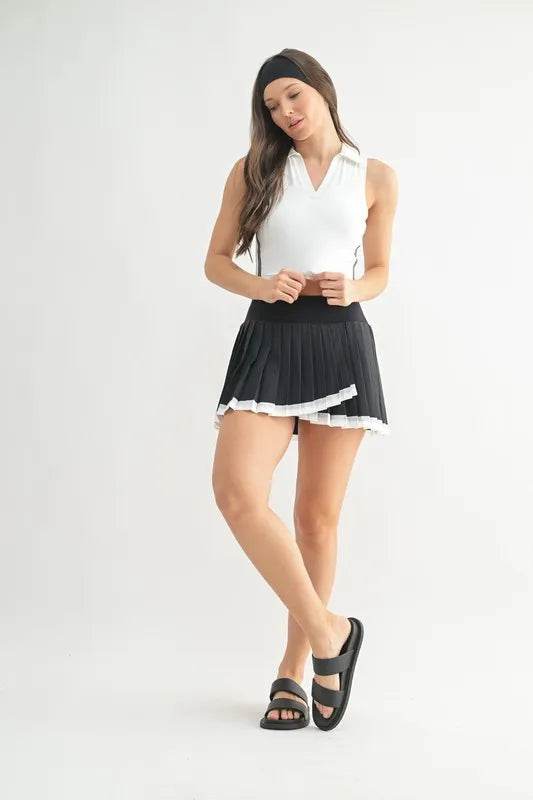 MONO B Court Charm Pleated Skort