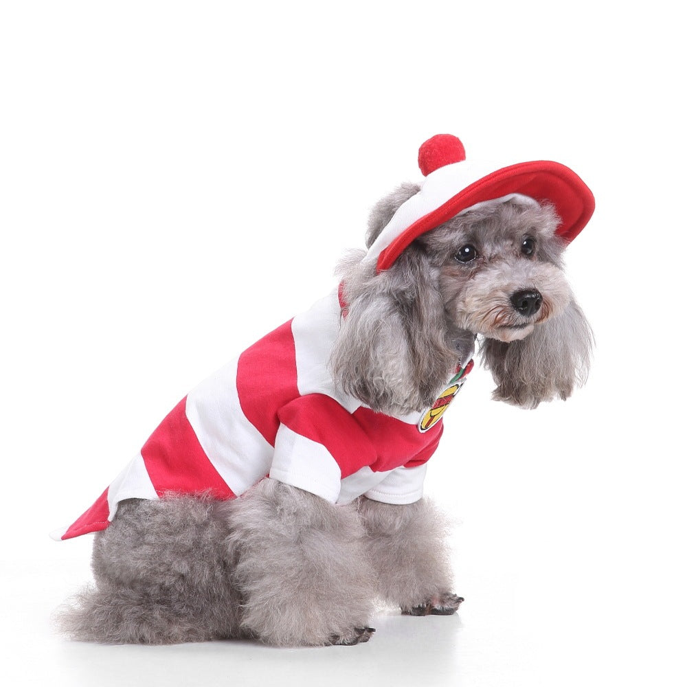 Holiday Pet Costume Clothes Suit