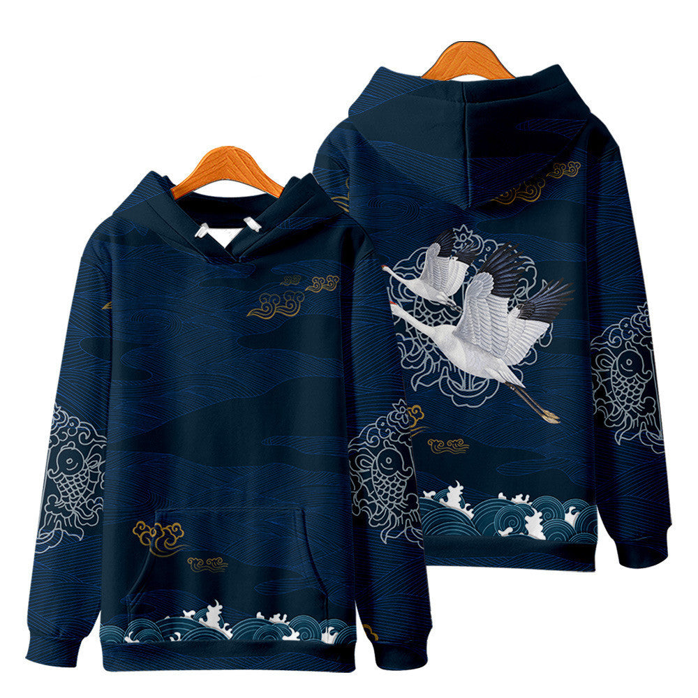 Women's Snow Mountain Digital Print Hoodie