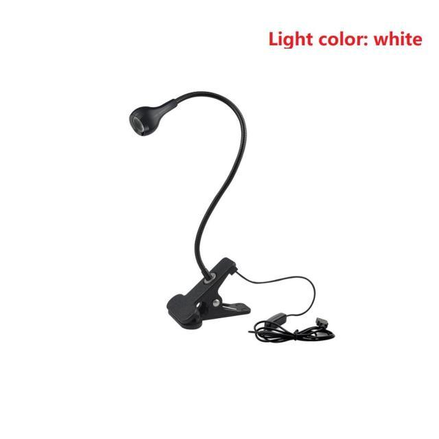 5V USB power LED Desk lamp Flexible study Reading Book lights Eye Protect Table lamp With Clip For Home Decorative Table Lamp Cute Study Lamps for Bedroom Décor