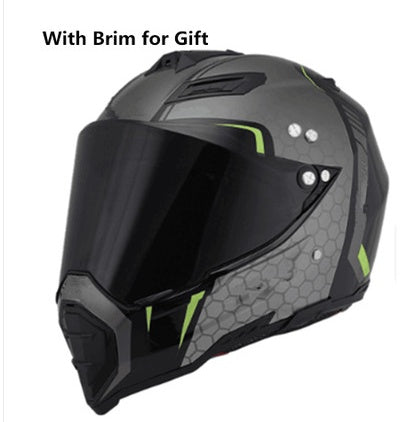 Off-road helmet motorcycle racing helmet road off-road dual-use helmet men and women four seasons pull helmet full face helmet