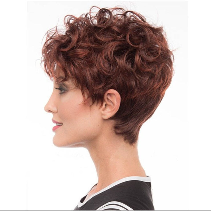 European and American wig fluffy short curly hair