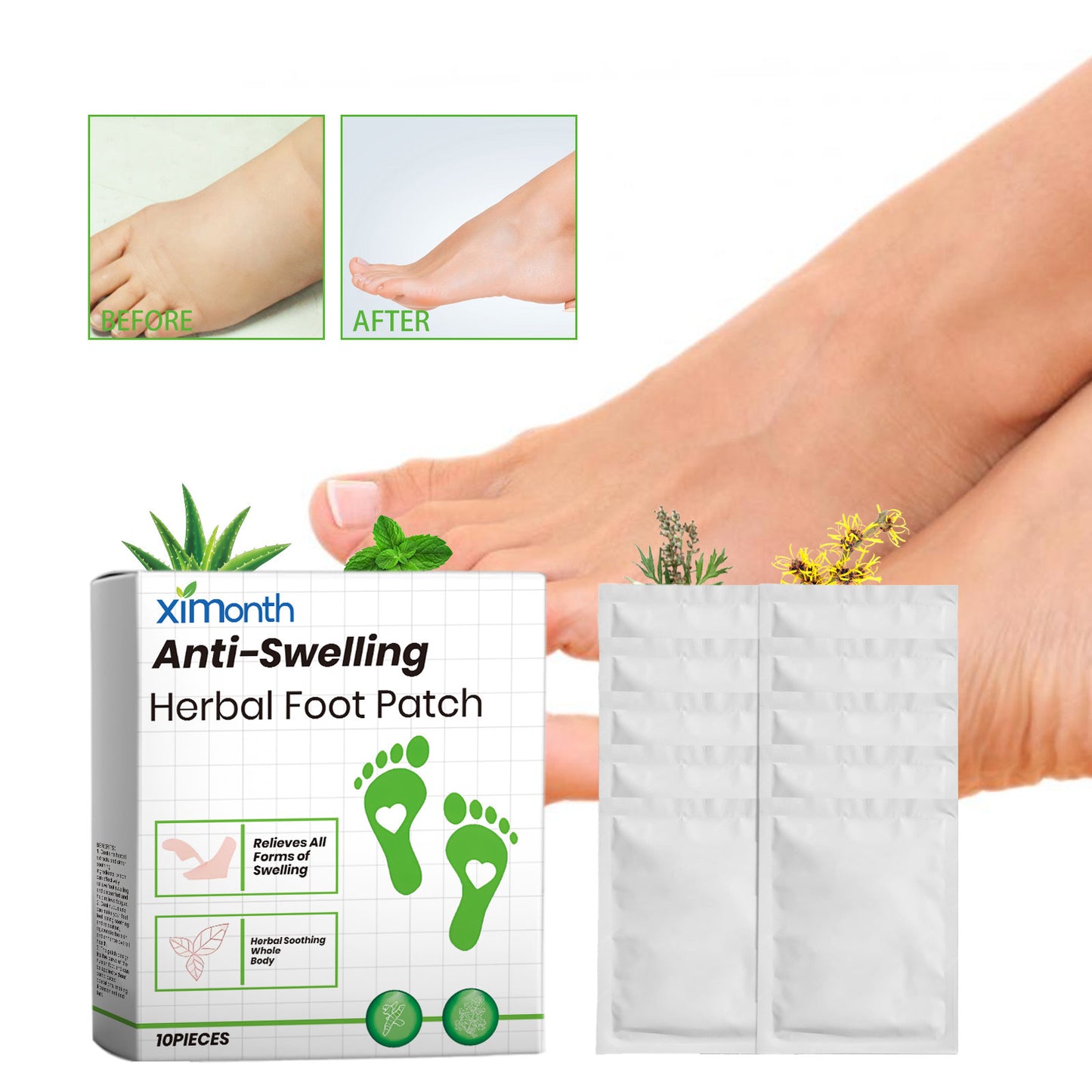 Herbal Foot Patch Deep Cleansing And Relaxation