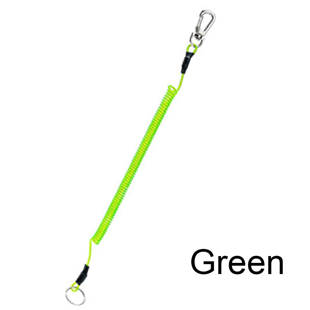 Max Stretch Plastic Spring Elastic Rope Anti-lost Phone Keychain Secure Lock Tackle Portable Fishing Lanyards