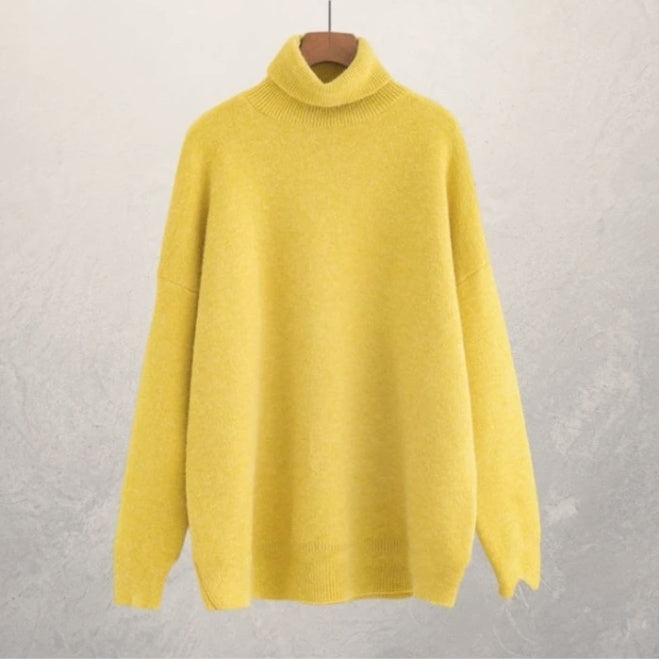 Lazy autumn turtleneck sweater