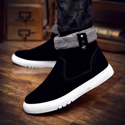 Winter warm and cashmere men's shoes
