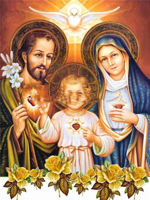 Religious Digital Painting Color By Number Virgin Mary Painting Canvas