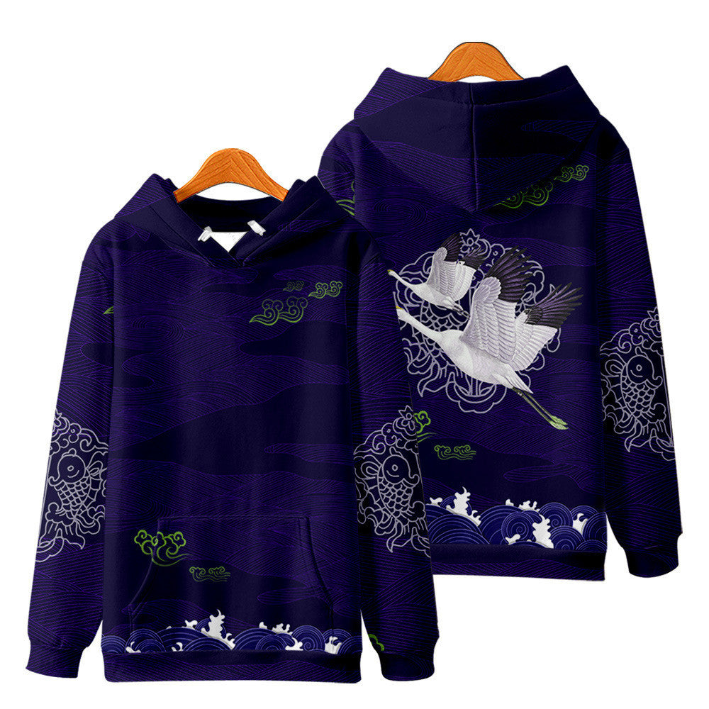 Women's Snow Mountain Digital Print Hoodie