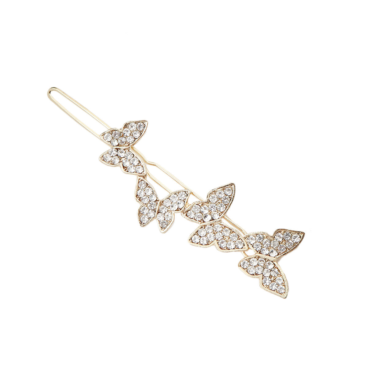 Rhinestone hairpin female alloy alphabet star bangs