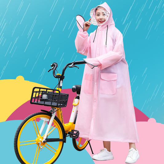 Raincoat Women's Long Electric Bike Full Body
