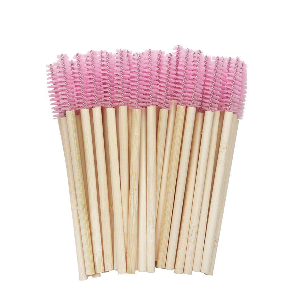 100-Pack Disposable Bamboo Stick Mascara Wands – Eco-Friendly & Convenient