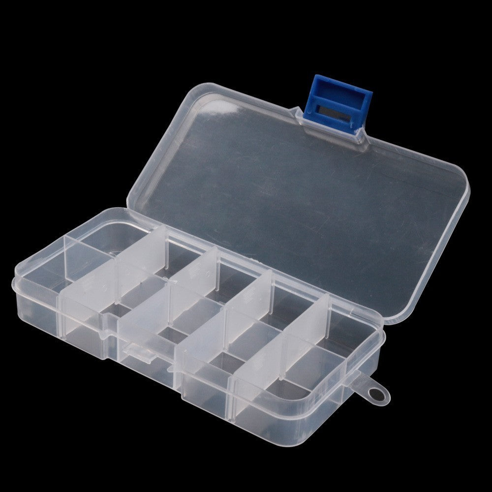 Luya Five Grid Transparent PP Plastic Fishing Gear Box