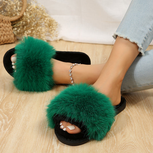 Autumn And Winter Thick-soled Cotton Slippers Shoes Autumn And Winter