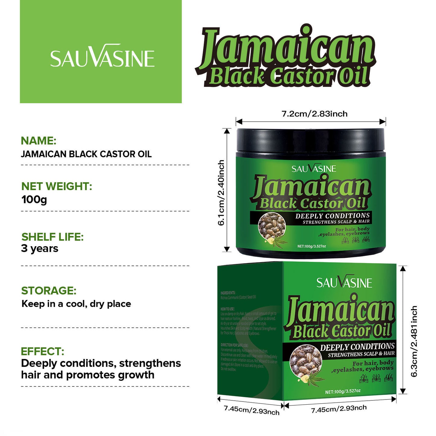 Black Castor Oil Solid Care