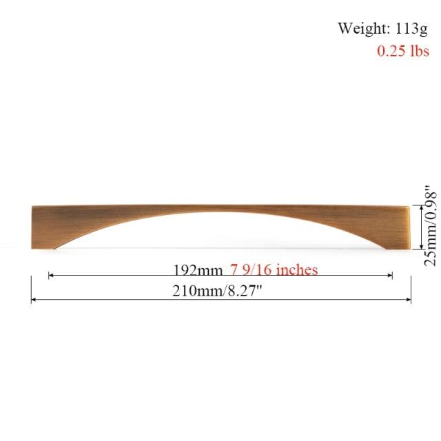 6PCS Set Nordic Modern Glam Brushed Bronze Drawer Knobs Kitchen Door Handles Cupboard Door Handle Cabinet Handles for Furniture Hardware  Brushed Brass Handle Modern Minimalist Cabinet Pull Drawer Handle Wardrobe Cabinet Hardware