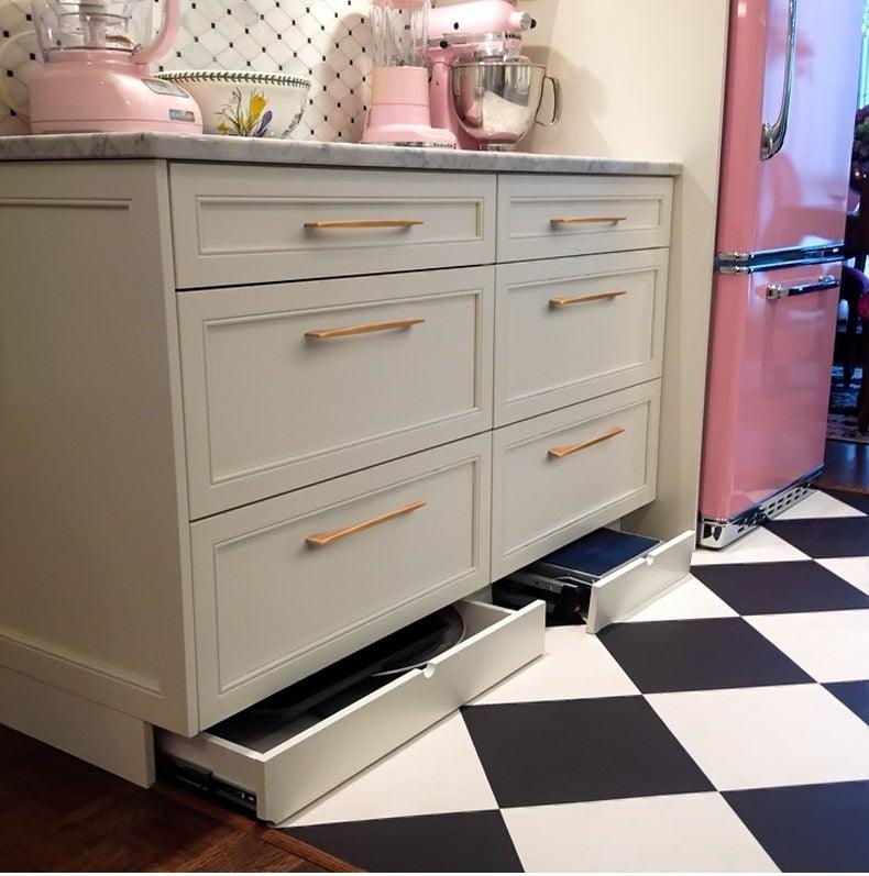 6PCS Set Nordic Modern Glam Brushed Bronze Drawer Knobs Kitchen Door Handles Cupboard Door Handle Cabinet Handles for Furniture Hardware  Brushed Brass Handle Modern Minimalist Cabinet Pull Drawer Handle Wardrobe Cabinet Hardware