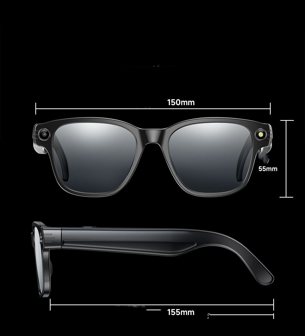 Cross-border New Arrival L801 Smart Photo Glasses 8 Million Pixels AI Translation Photo Video Bluetooth Calling Glasses