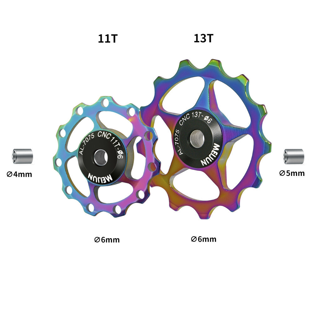 Mountain Bike 11T 13T Aluminum Alloy Rear Derailleur Guide Wheel