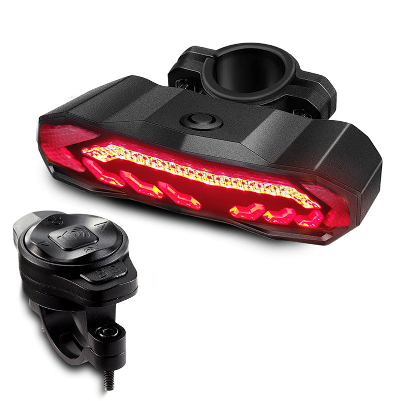 Bike Smart Brake Taillight USB Charging Alarm LED Taillight Waterproof