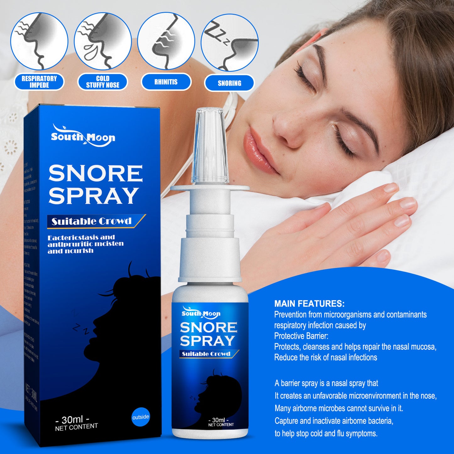 Herbal Soothing Nasal Anti-Snoring Spray