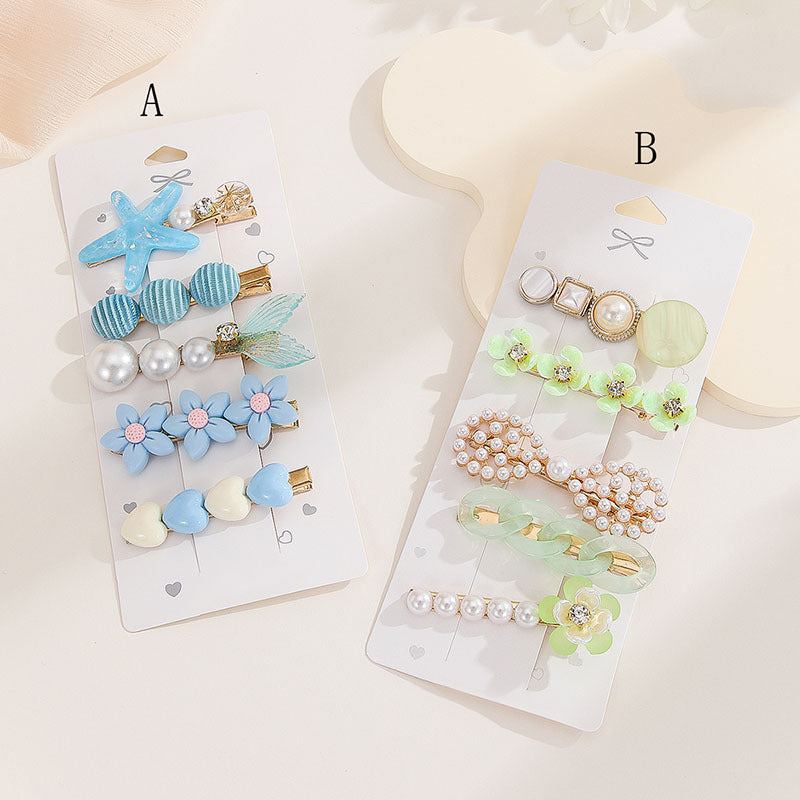 High Sense Barrettes Korean Simple Side Forehead Hairpin Hair Clip Girl Fringe Clip Headdress