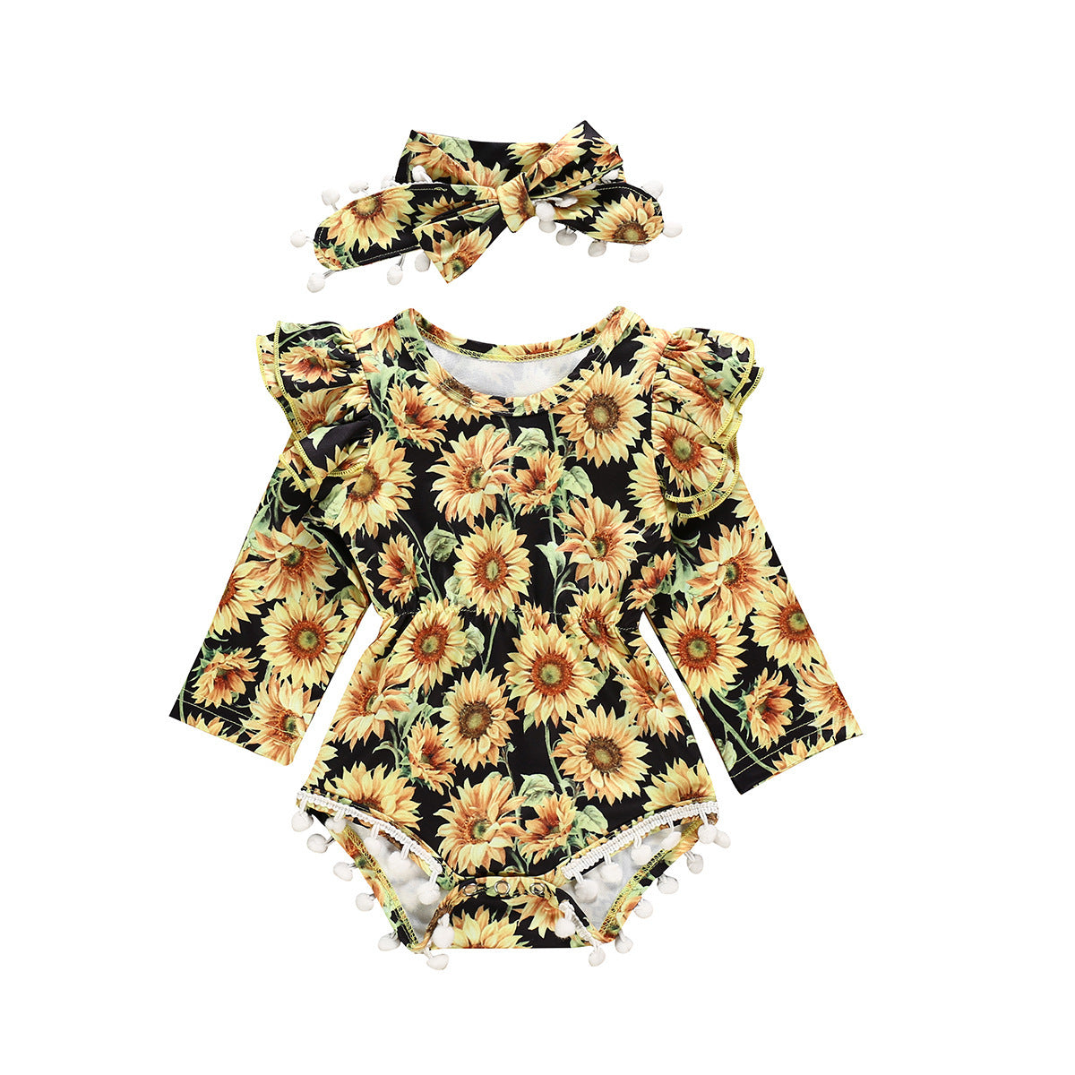 Autumn Children's Sunflower Romper