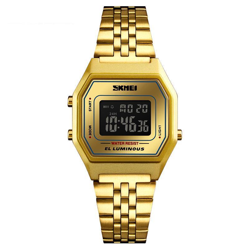 New Digital Men Luxury Retro Men's Sport Wristwatch Fashion Stopwatch Electronic Watches For Mens With  Alarm Clock