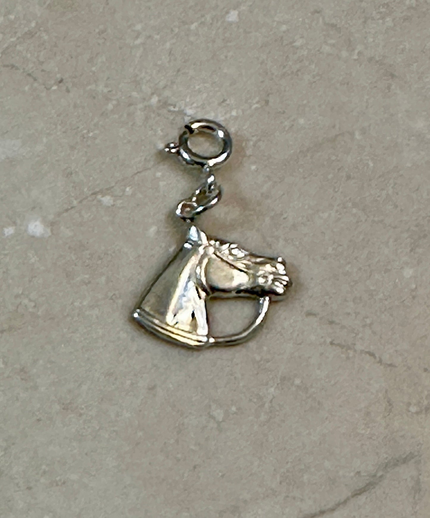 Sterling Silver Horse Head Charm