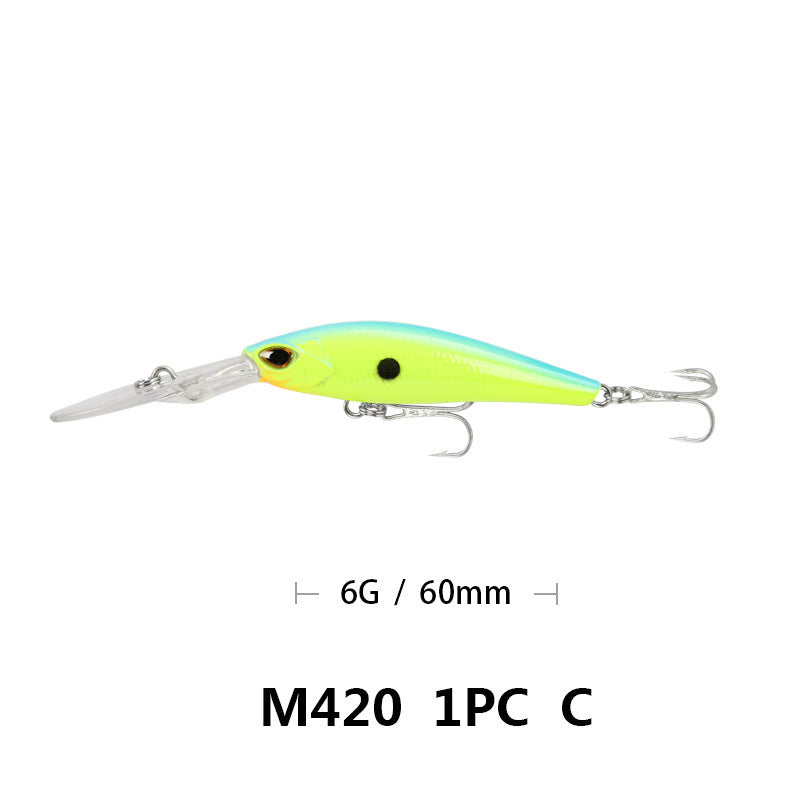 Lua Bait Fishing Mino 6g 9cm Long Tongue Plate Scuba Mino Lua Bait