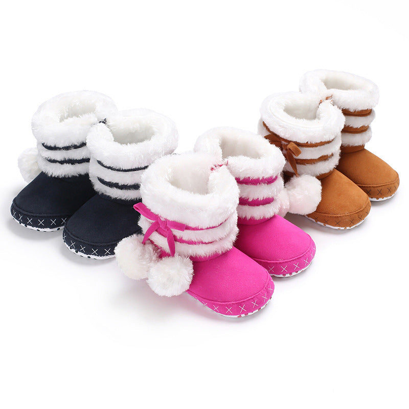 Pom Pom Winter Booties