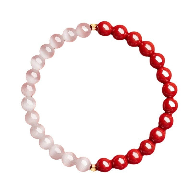 Women's Imitation Cinnabar Bracelet Opal Valentine's Day Gift