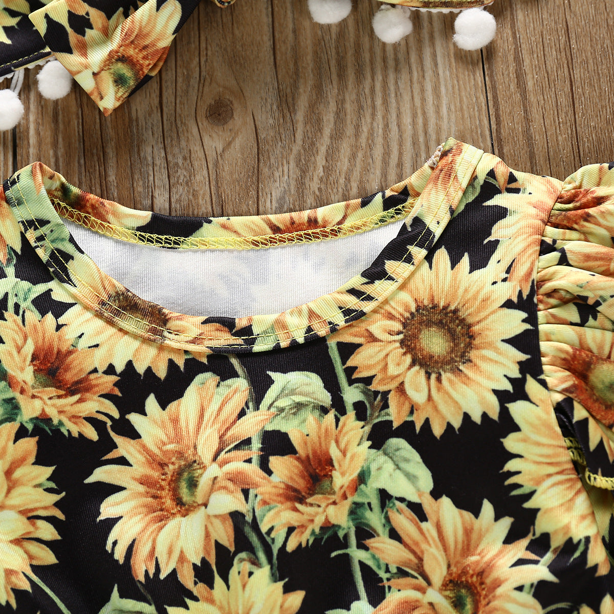 Autumn Children's Sunflower Romper