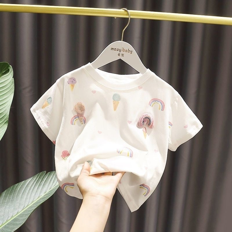 Thin Children's Summer Clothing Baby Summer Clothing Top