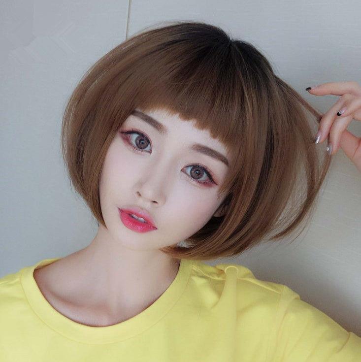 Wig female bobo bobo head short hair handsome wig headgear