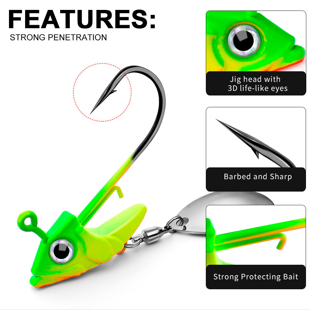 Jig Hook Soft Fish Counterweight Avoid Hanging Bottom Fishing Accessories