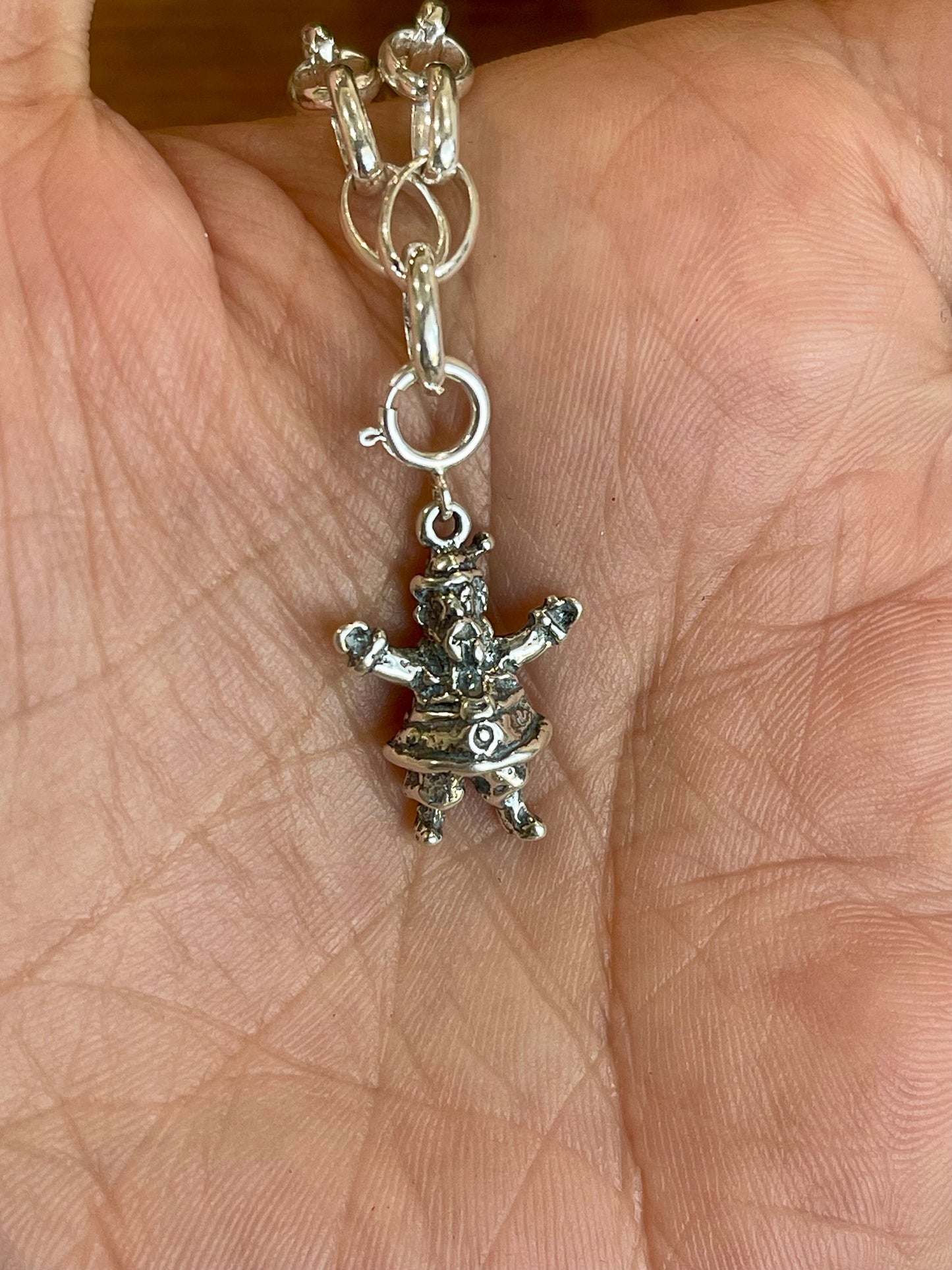 Handmade Sterling Silver CHRISTMAS MINI SANTA Charm