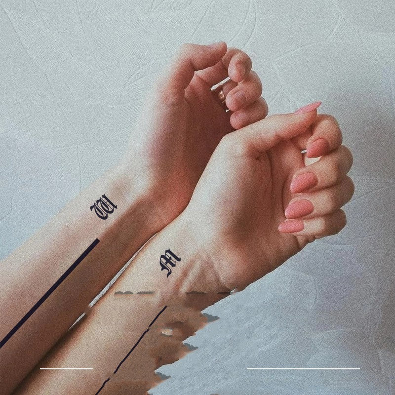 Herbal Finger Tattoo Sticker Waterproof For Men