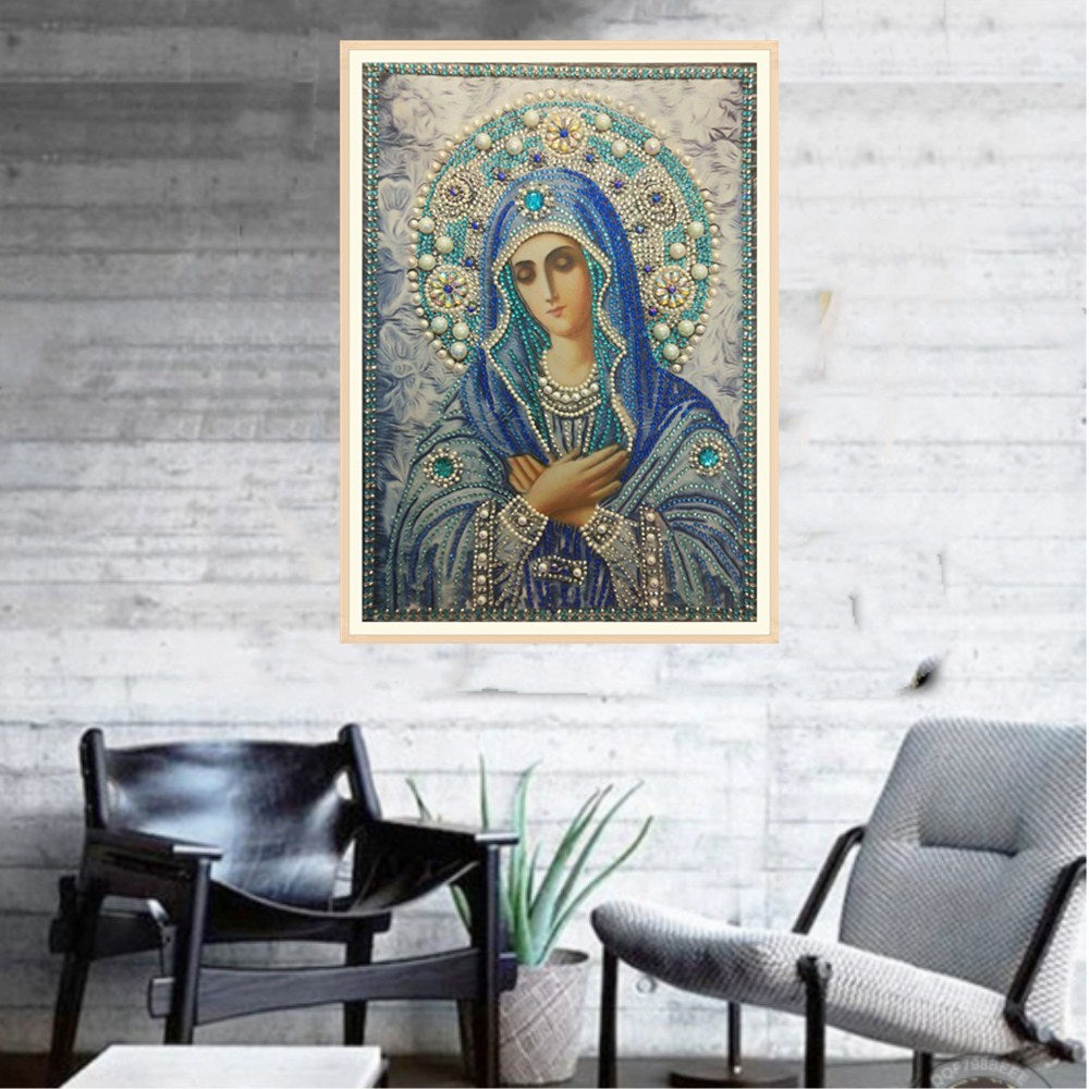 DIY Buddha Statue Religious Sage Fancy Shape Rhinestone Painting