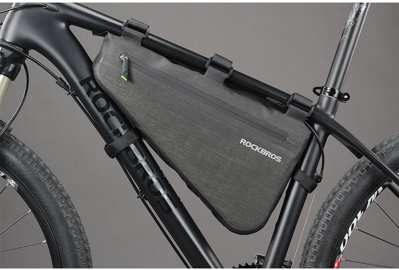 Bicycle bag large capacity triangle bag beam bag