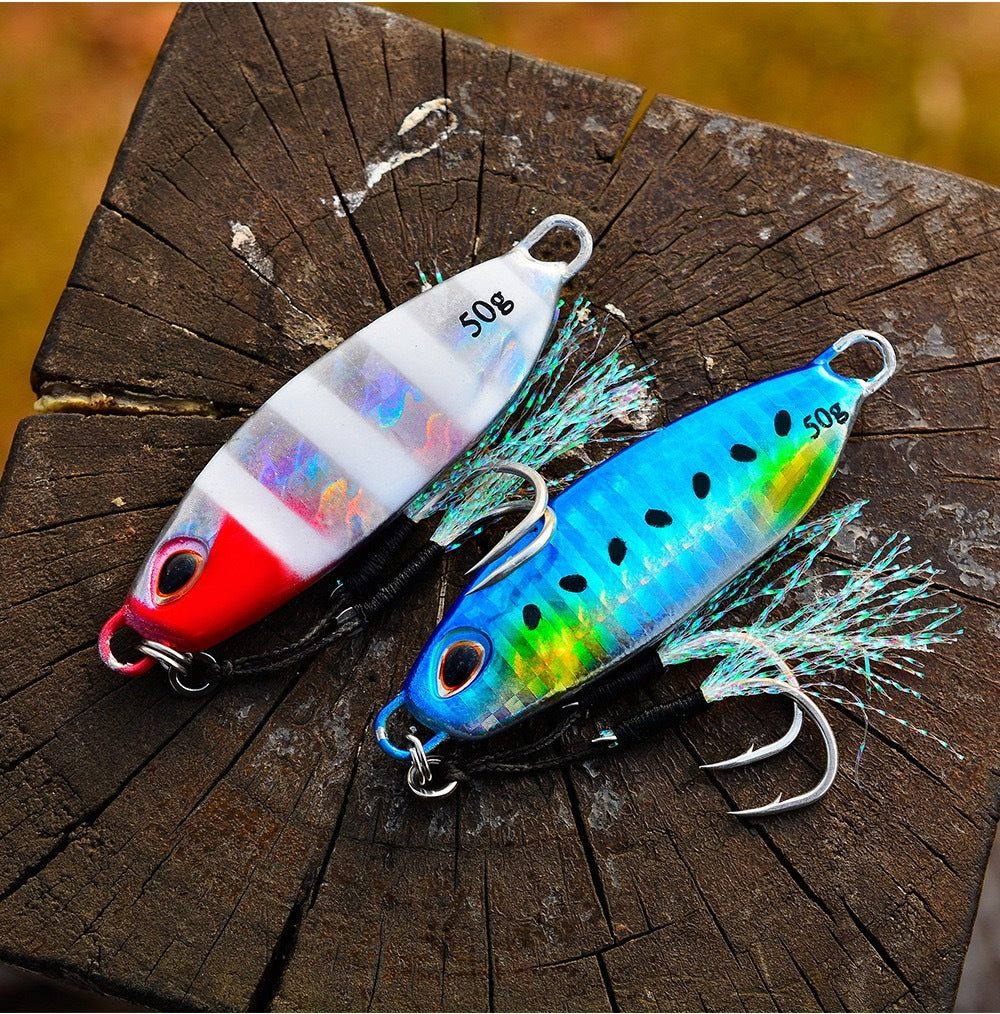 10-color Slow-rolling Iron Plate Fishing Lure Simulation Fake Bait Fishing Gear