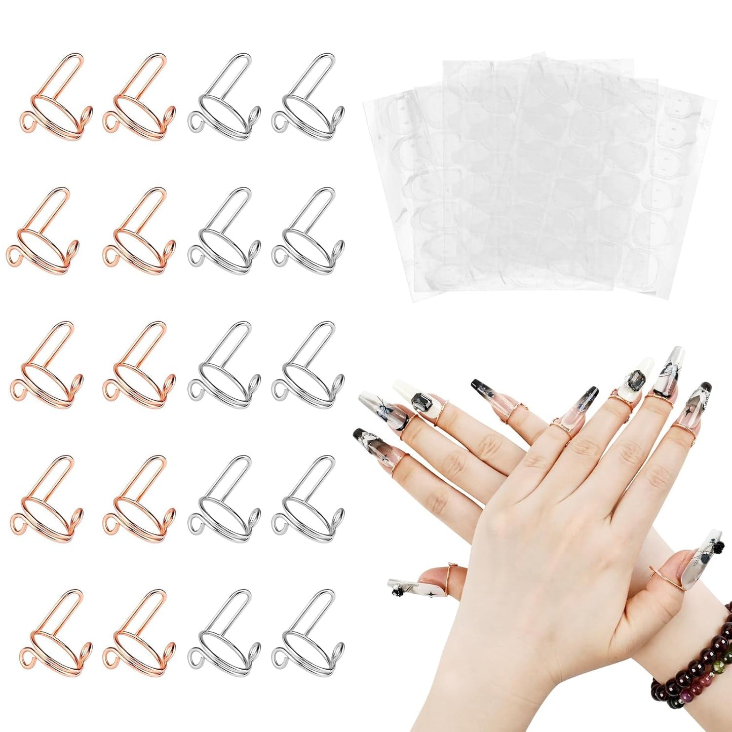 heemee Wudu Nail Rings Set – Adjustable, Stylish, and Convenient for Daily Wear